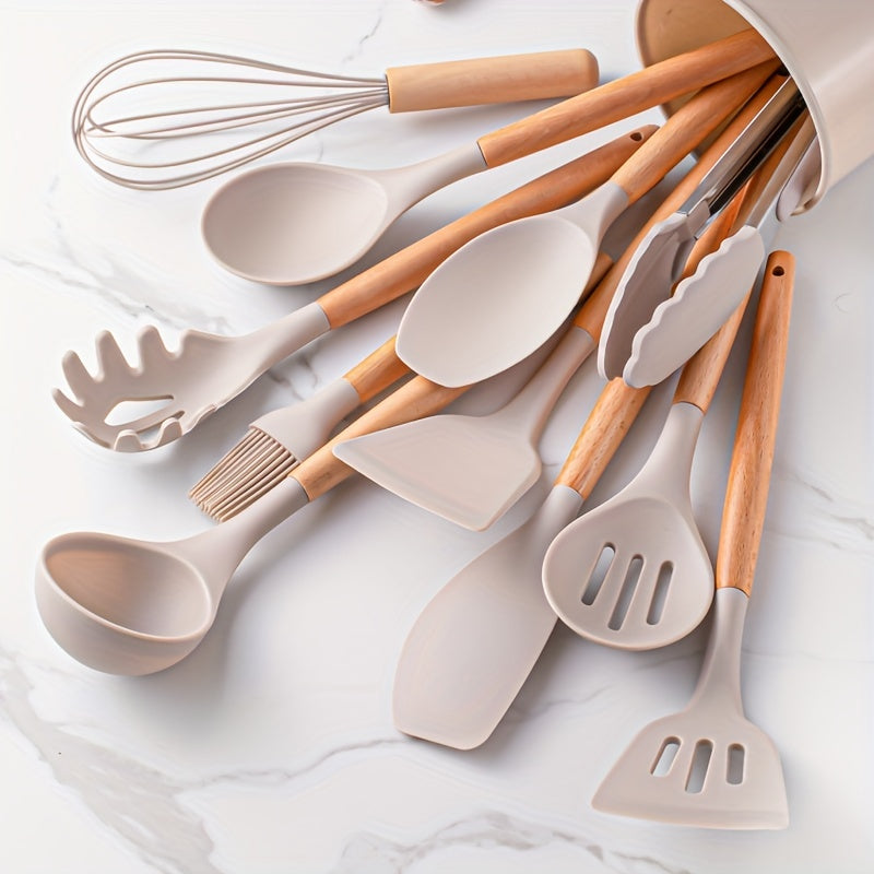 12-teiliges Küchenutensilien Set aus Hitzebeständigem Silikon – BPA-frei, Spülmaschinenfest, Perfekt für jede Küche 1