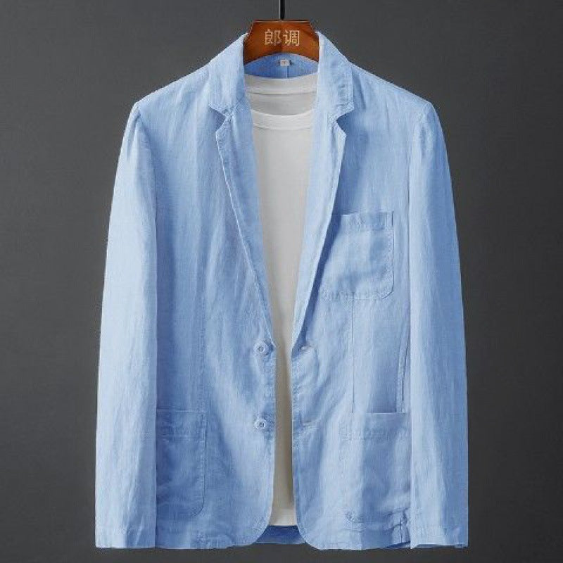 Eleganter Leinenblazer für Herren - Atmungsaktiv, Vielseitig & Komfortabel-4