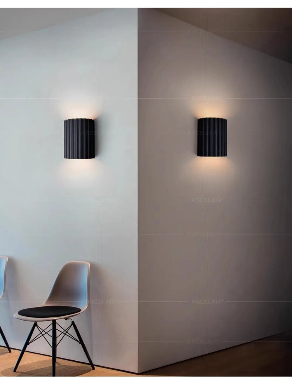 Lampada da parete moderna in resina – Illuminazione artistica per interni contemporanei
