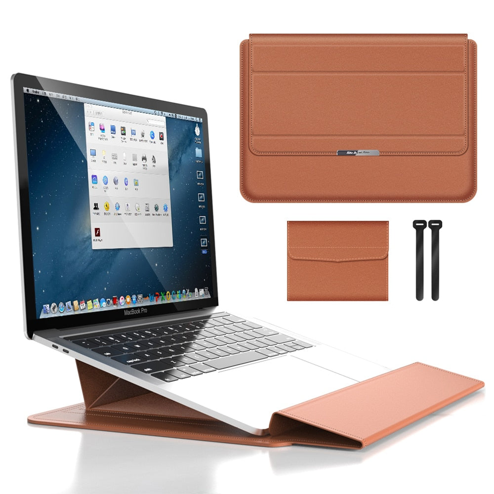 3-in-1-Laptophülle, wasserdicht, stoßfest und mit Zubehöraufbewahrung – elegante MacBook-Hülle für unterwegs und im Büro 3