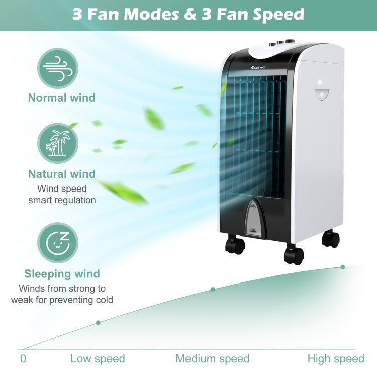 3-in-1 Portable Evaporative Air Cooler with Filter Knob for Indoor 4