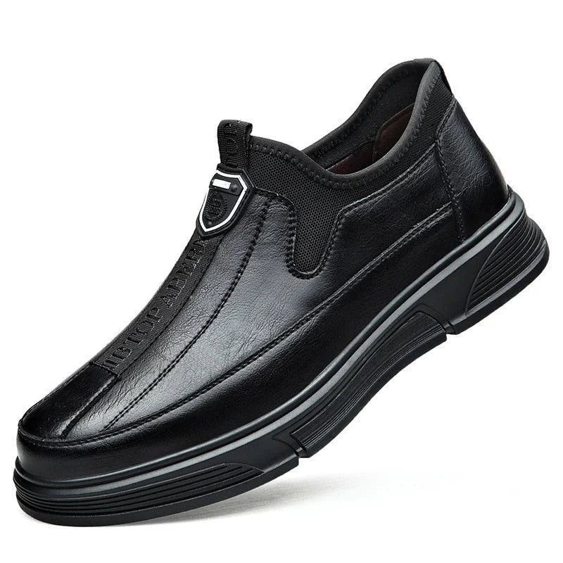 Variant image for Herren Sneaker Schwarz Größe 42 Leder Stilvolle Geschäftsschuhe für Komfort-1