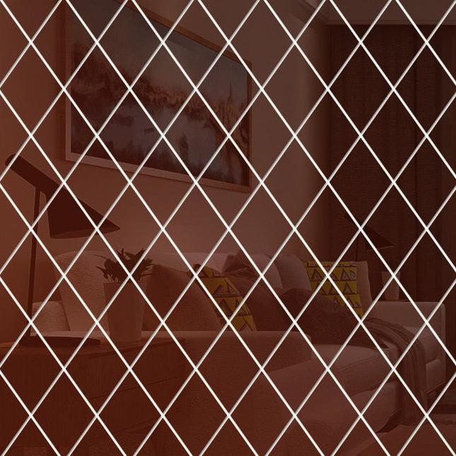 3D-Spiegeldreieck Wanddeko für Wohnzimmer aus hochwertigem PVC – Moderne Wanddekoration in verschiedenen Farben und Größen 9