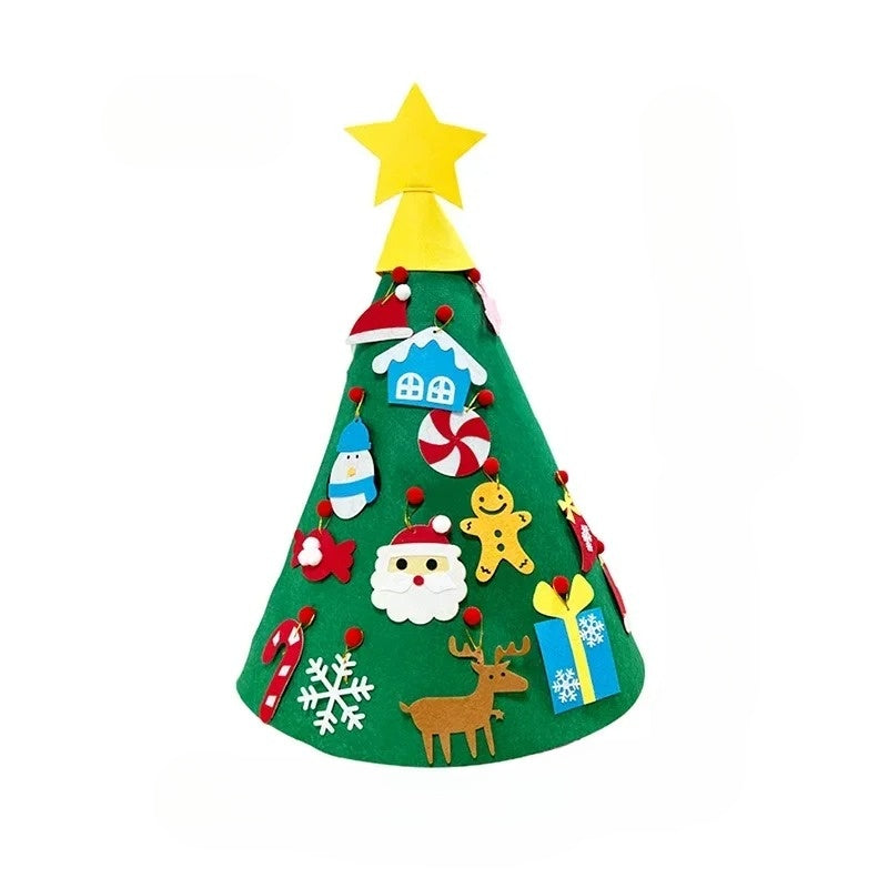 3D DIY Weihnachtsmann Weihnachtsdekoration aus Filz – Festliche Weihnachtsdeko Ideen für die Feiertage, 45 cm x 65 cm 0