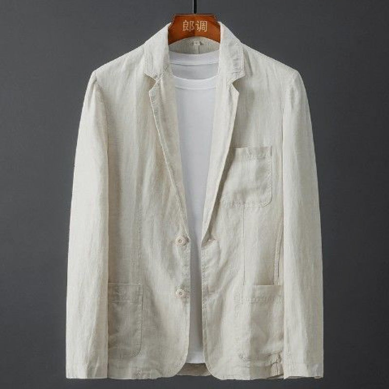 Eleganter Leinenblazer für Herren - Atmungsaktiv, Vielseitig & Komfortabel-1
