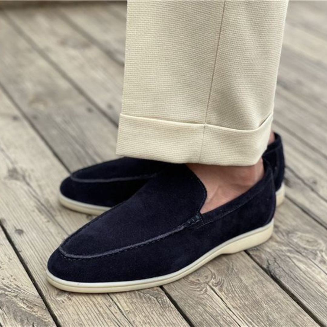 Herren Slipper Beige Größe 42 Wildleder – Bequeme Schlupfschuhe für den Sommer-5