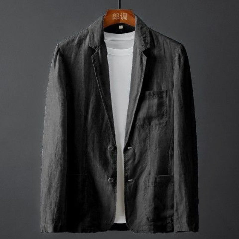Eleganter Leinenblazer für Herren - Atmungsaktiv, Vielseitig & Komfortabel-5
