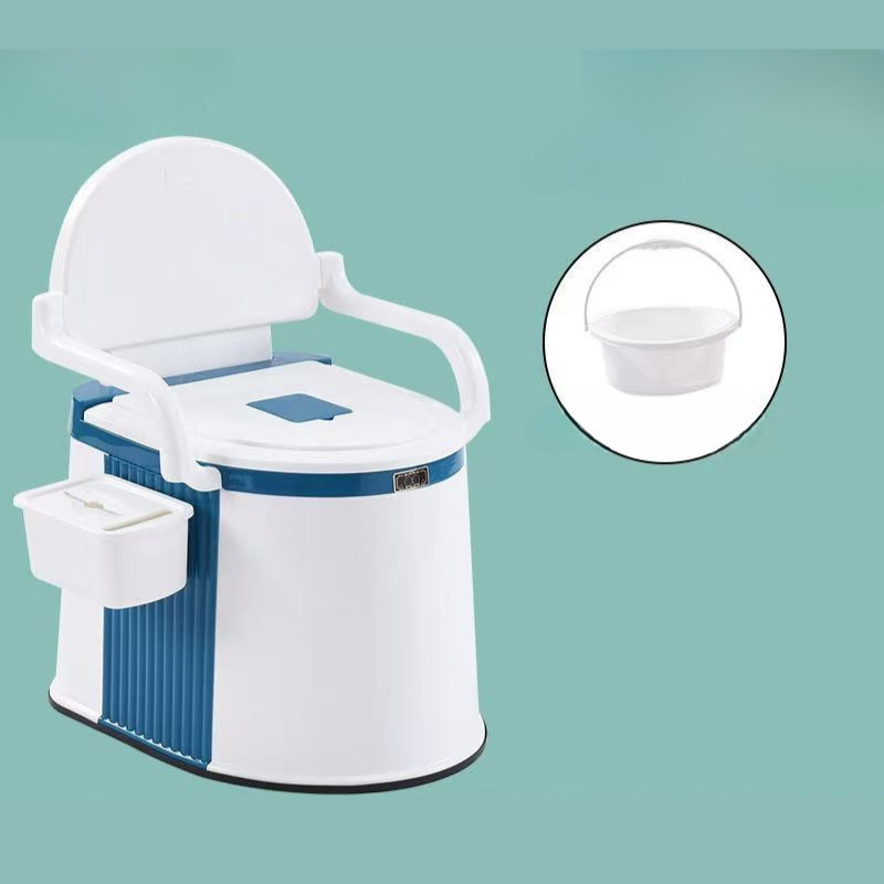 Portable toilet for adults and elderly people for indoor and outdoor use