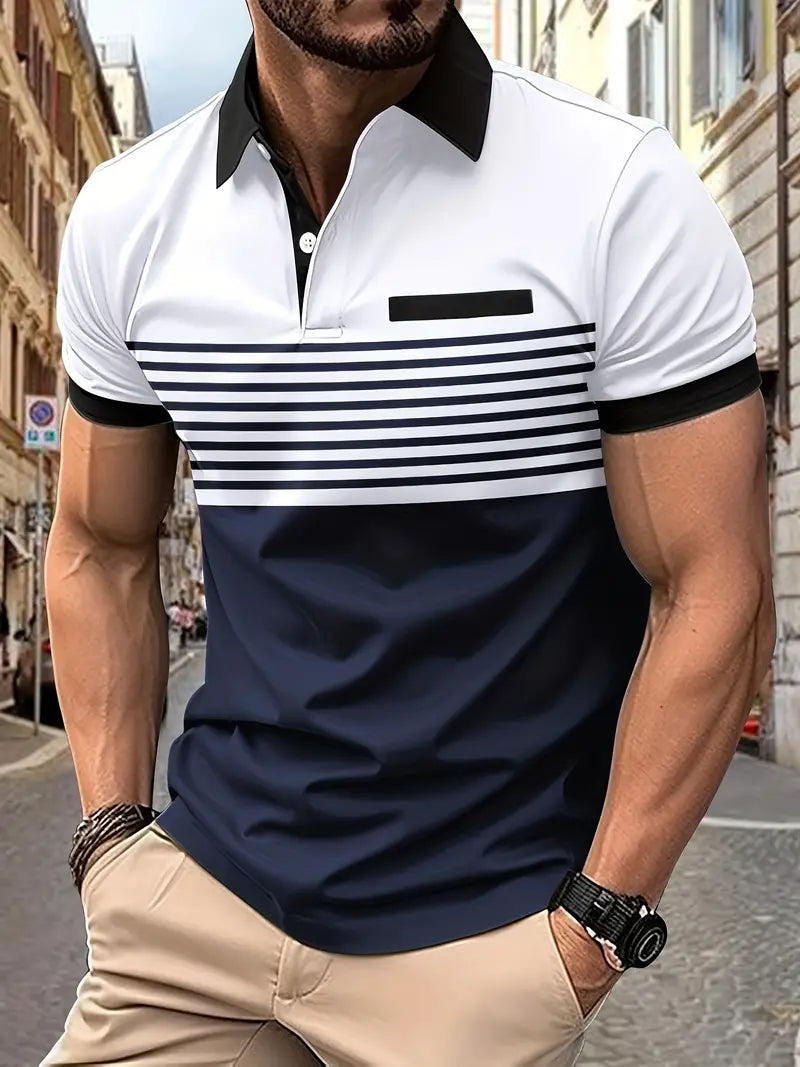 Variant image for Herren Polo Shirt Blau Größe M Baumwollmischung-31