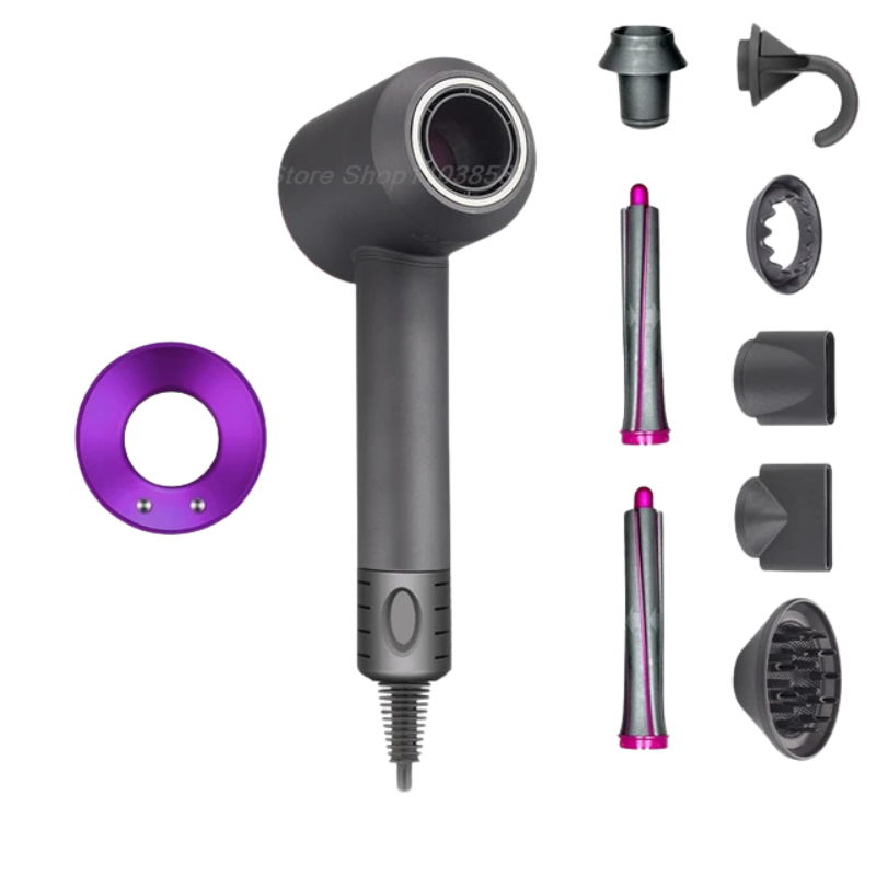 Ion styling device with bladeless design – Lightweight hair dryer for salon quality