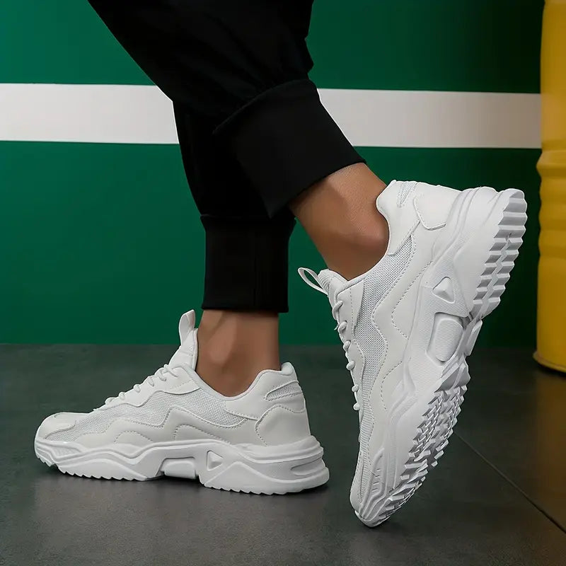 Herren Sneaker Schwarz Größe 42 Atmungsaktiv Stoff-4