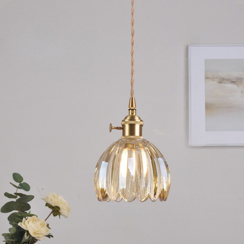 Aeruna | Japanische Glas-Pendelleuchte im Vintage-Stil 8