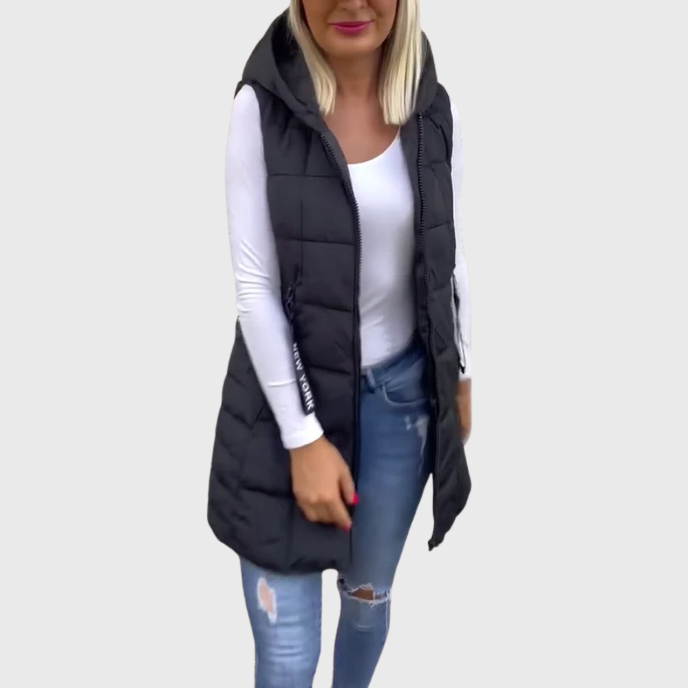 Alba | Ärmelloser, wattierter Wintermantel für Damen 2