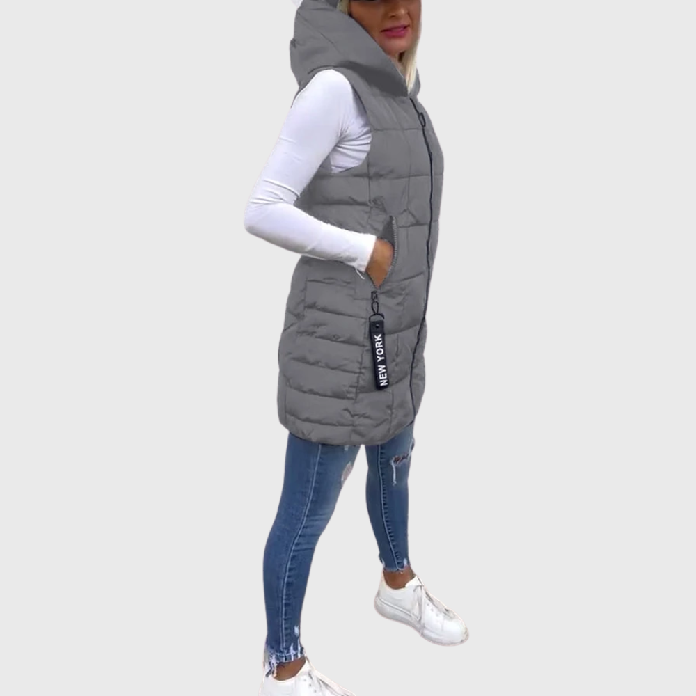 Alba | Ärmelloser, wattierter Wintermantel für Damen 5