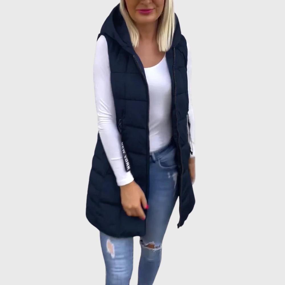 Alba | Ärmelloser, wattierter Wintermantel für Damen 8