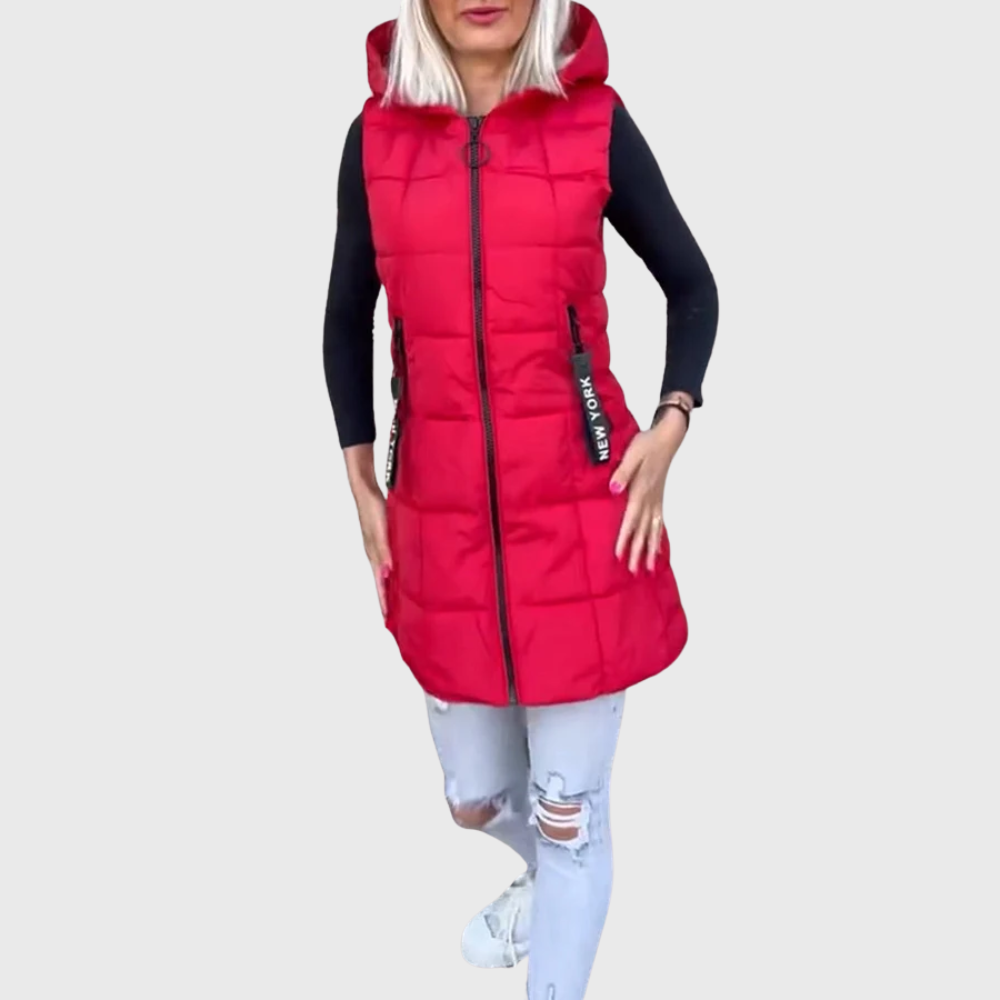Alba | Ärmelloser, wattierter Wintermantel für Damen 9
