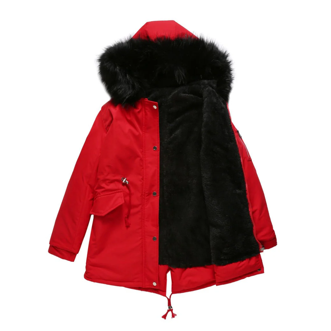 Alicia | Damen Button-Down Parka Winterjacke 1
