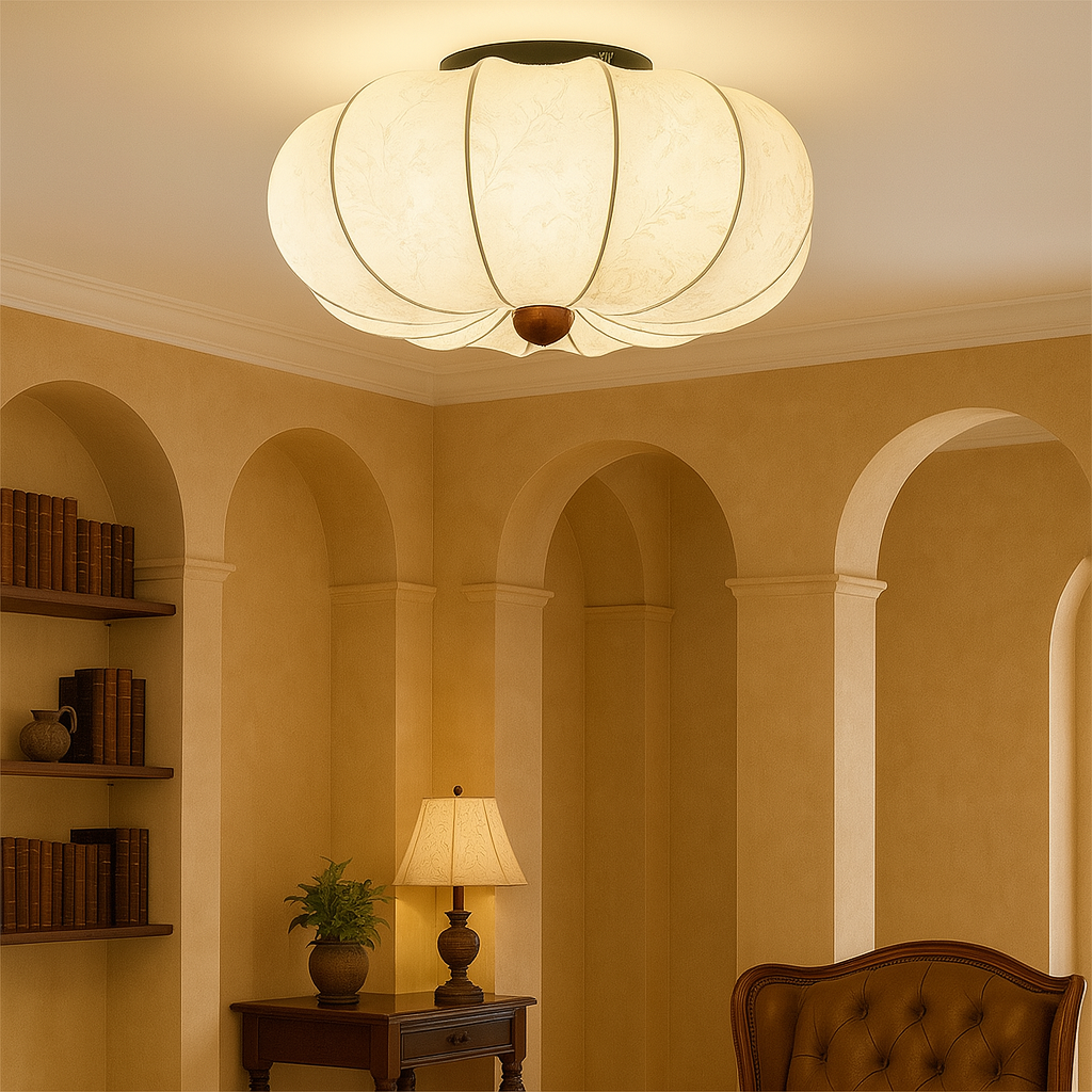 Ambrya | Retro mittelalterliche Seidendeckenlampe 2