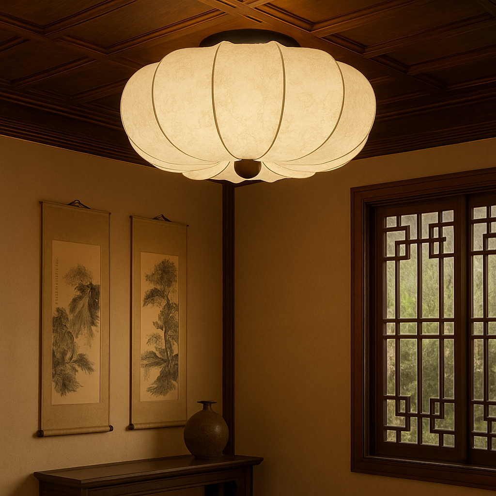 Ambrya | Retro mittelalterliche Seidendeckenlampe 4