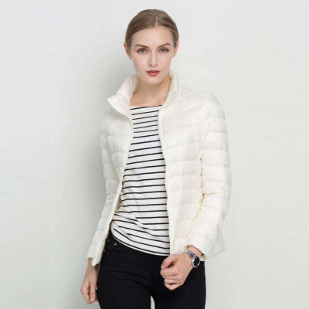 Andrea | Langärmlige, gesteppte, warme Winterjacke für Damen 1