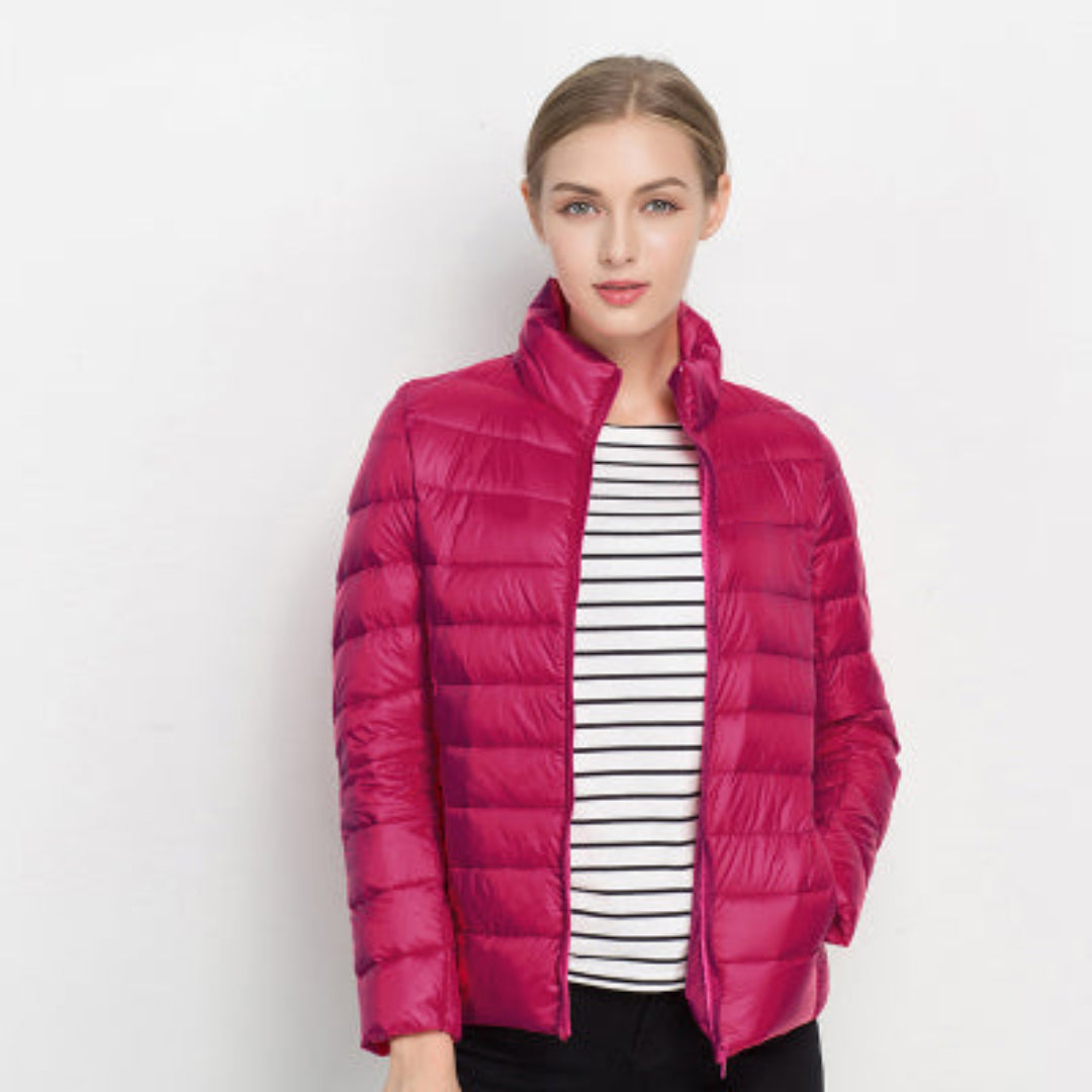 Andrea | Langärmlige, gesteppte, warme Winterjacke für Damen 4