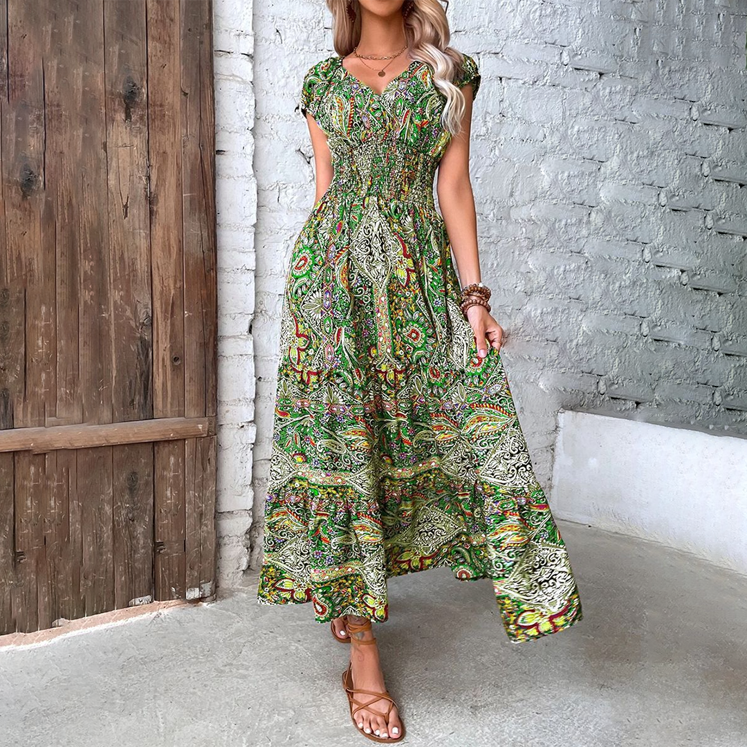 Variant image for Elvira - Modisches Damenkleid Boho-Sommerkleid In Lebhaften Farben-1