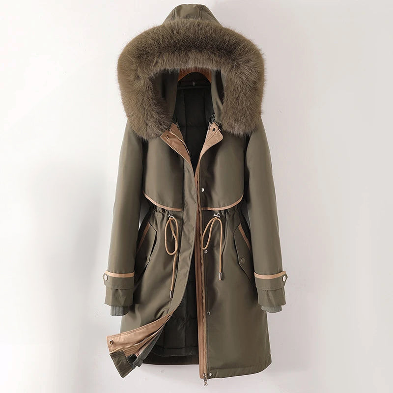 Ashley | Kuschelige gesteppte Winterjacke mit Kapuze für Damen 0