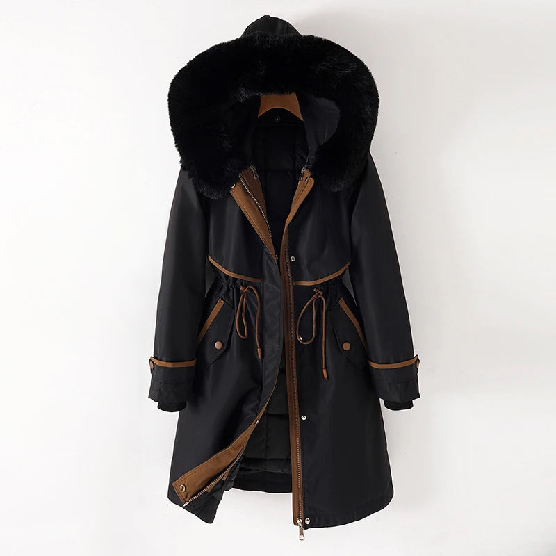 Ashley | Kuschelige gesteppte Winterjacke mit Kapuze für Damen 1