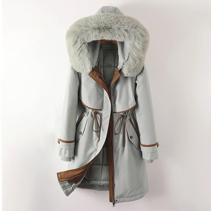 Ashley | Kuschelige gesteppte Winterjacke mit Kapuze für Damen 2
