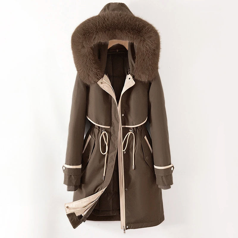 Ashley | Kuschelige gesteppte Winterjacke mit Kapuze für Damen 3