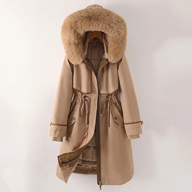 Ashley | Kuschelige gesteppte Winterjacke mit Kapuze für Damen 4