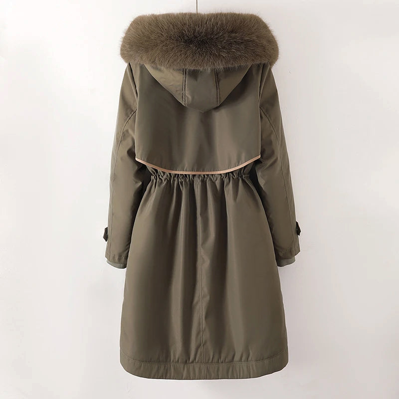 Ashley | Kuschelige gesteppte Winterjacke mit Kapuze für Damen 5