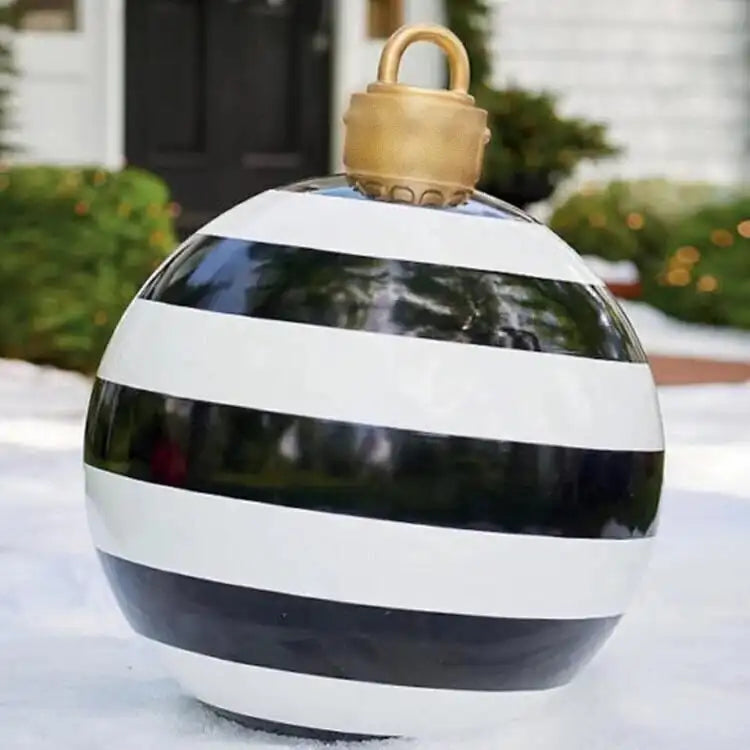 Aufblasbare Weihnachtskugel Garten Dekoration PVC 60 cm 14