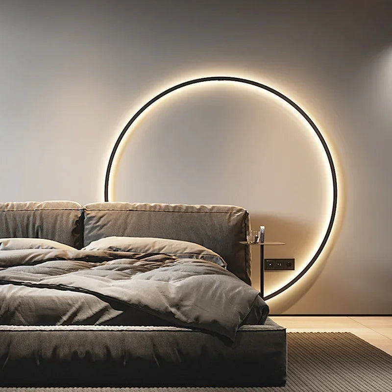 AuraCircle – Minimalistische runde Wandleuchte 1