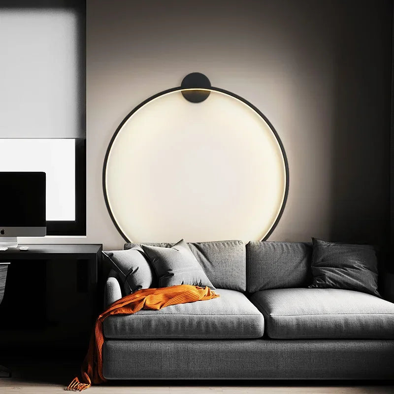 AuraCircle – Minimalistische runde Wandleuchte 4
