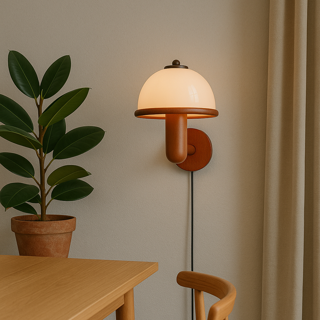 Aurisca | Künstlerische Pilz-Wandleuchte für stilvolles Interieur 2