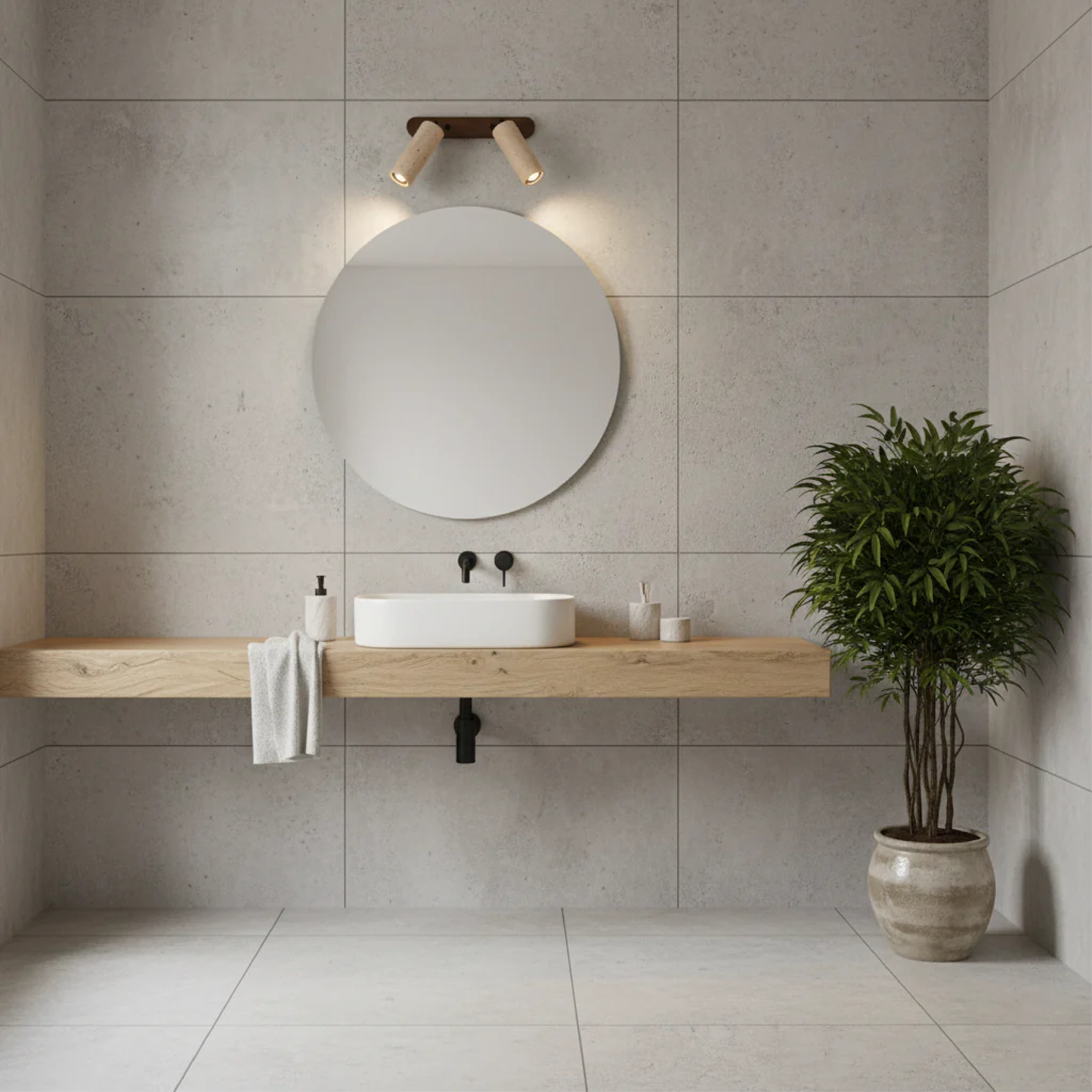 Aurivon | Minimalistische schwenkbare Wandleuchte aus Travertin für Retro-Eleganz 4