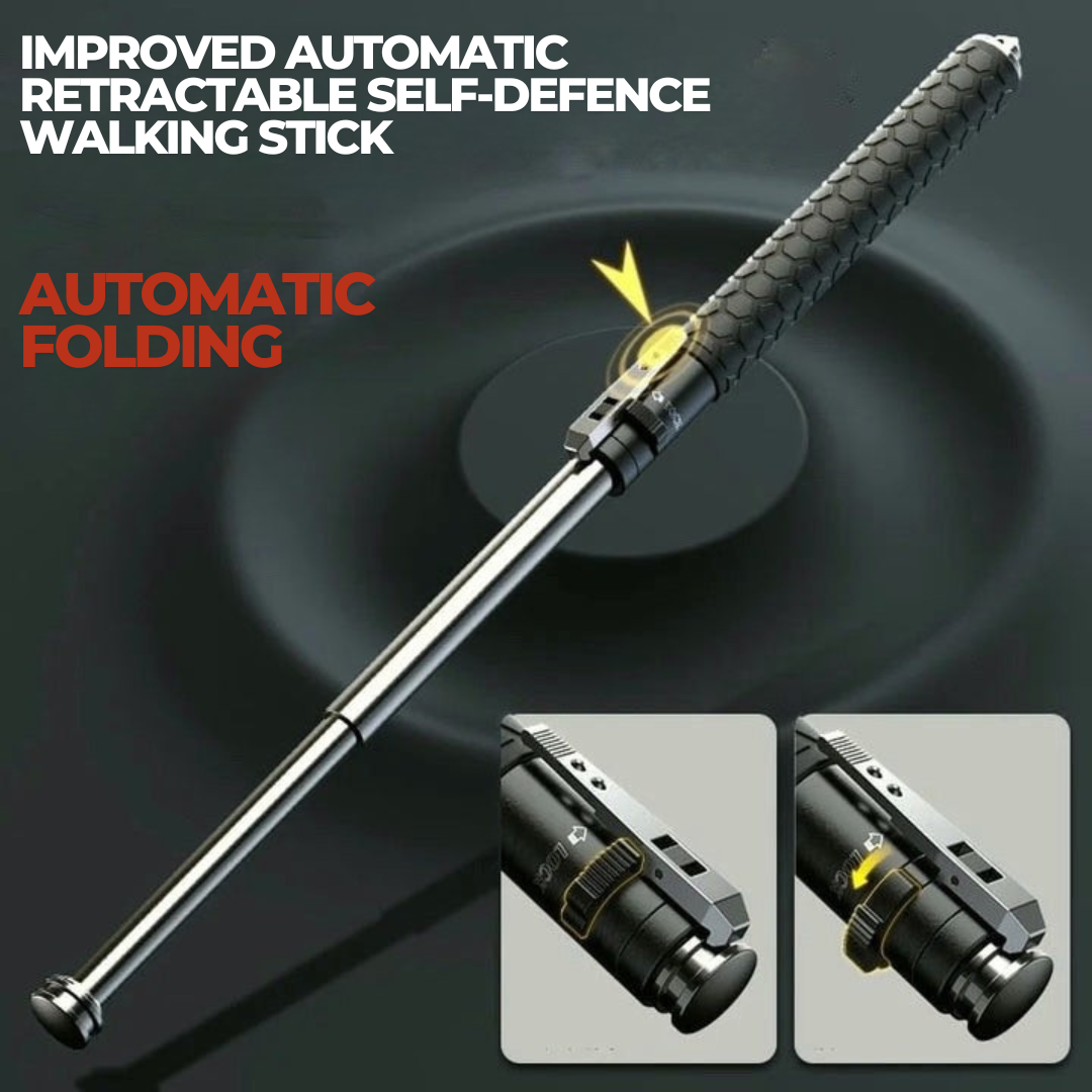 Automatic walking stick for self-defense – safety for every adventure