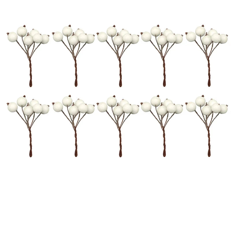 Beerenpracht | Luxuriöses Weihnachtsbeeren-Imitat-Paket 6