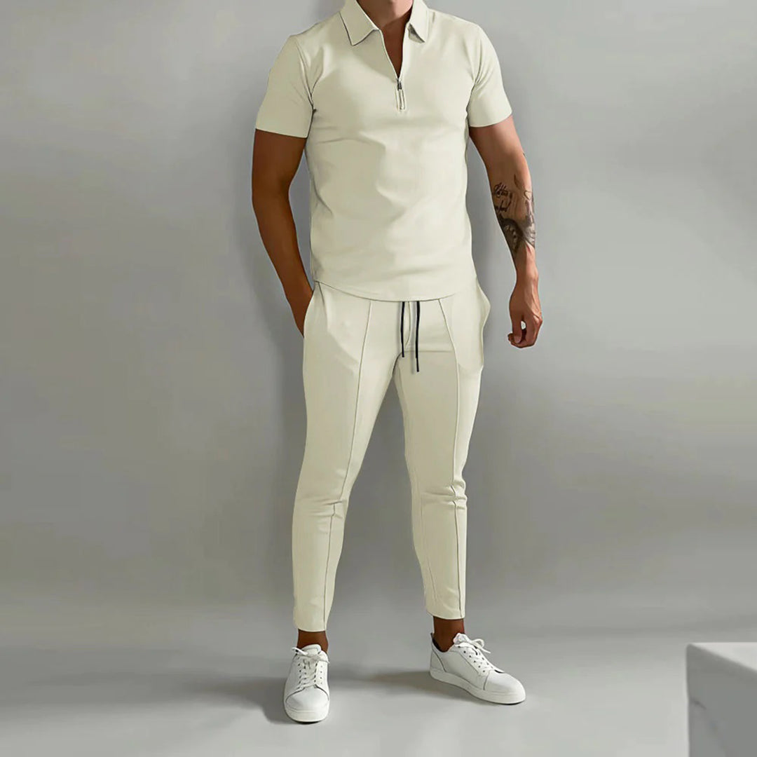 Herren Set Beige Größe M Baumwolle – Zwei-Teiliges Outfit für Männer-4