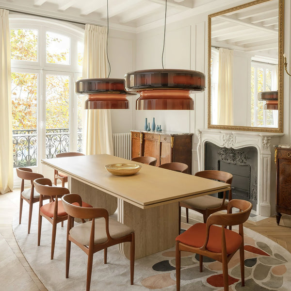OpalCharme – Handmade hanging lamp made of glass with sophistication