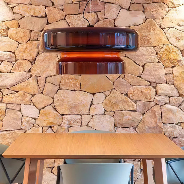 OpalCharme – Handmade hanging lamp made of glass with sophistication