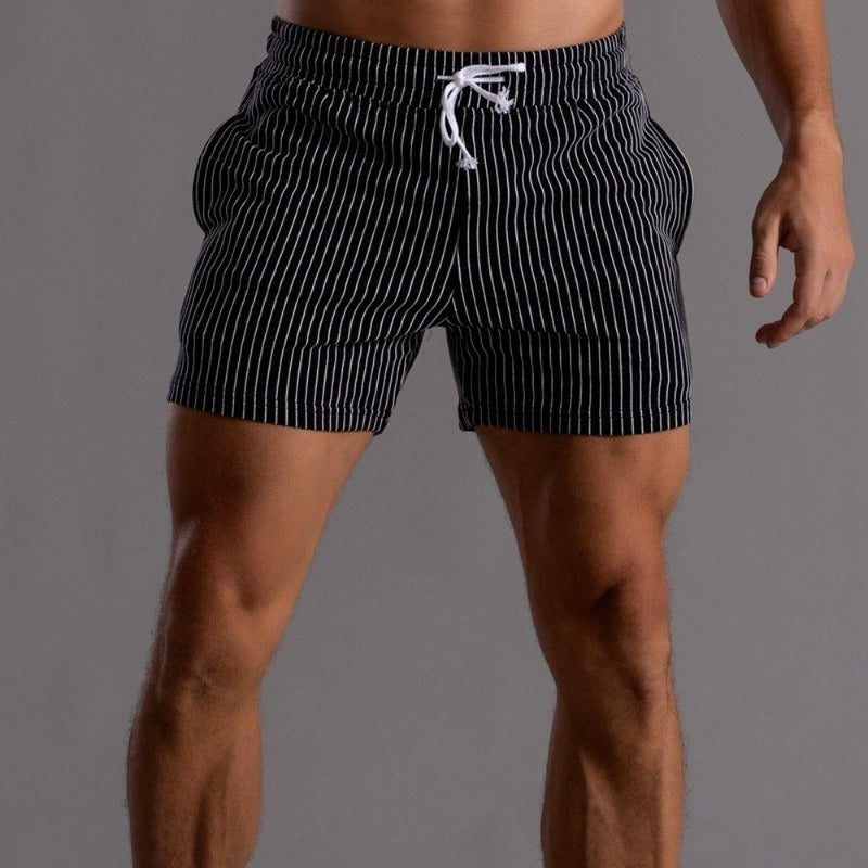 Variant image for Herren Badehose Schwimmshorts Slim Fit Schnelltrocknend Polyester Retro-22