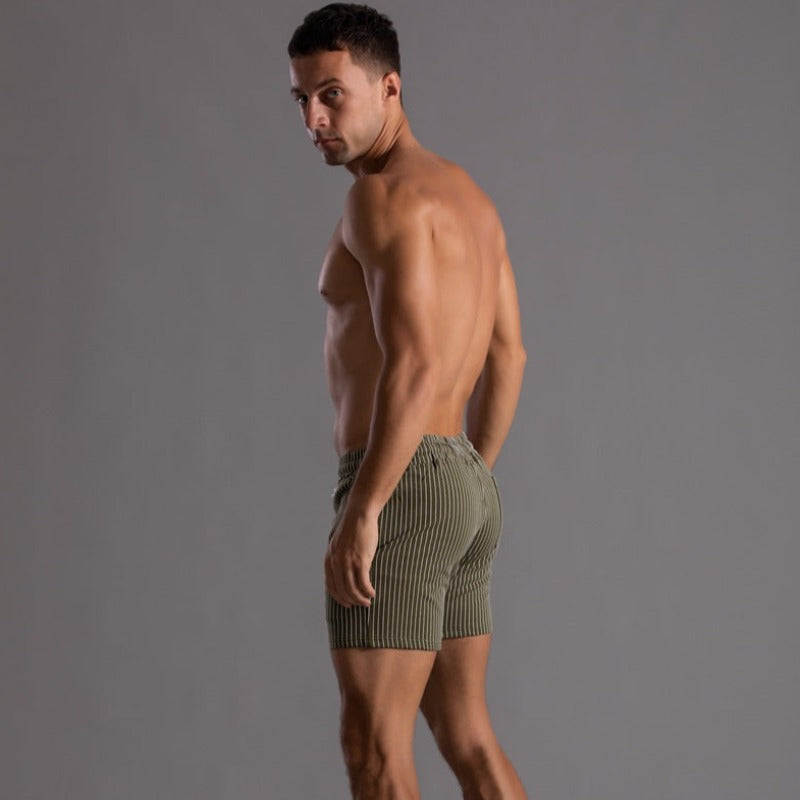 Herren Badehose Schwimmshorts Slim Fit Schnelltrocknend Polyester Retro-6
