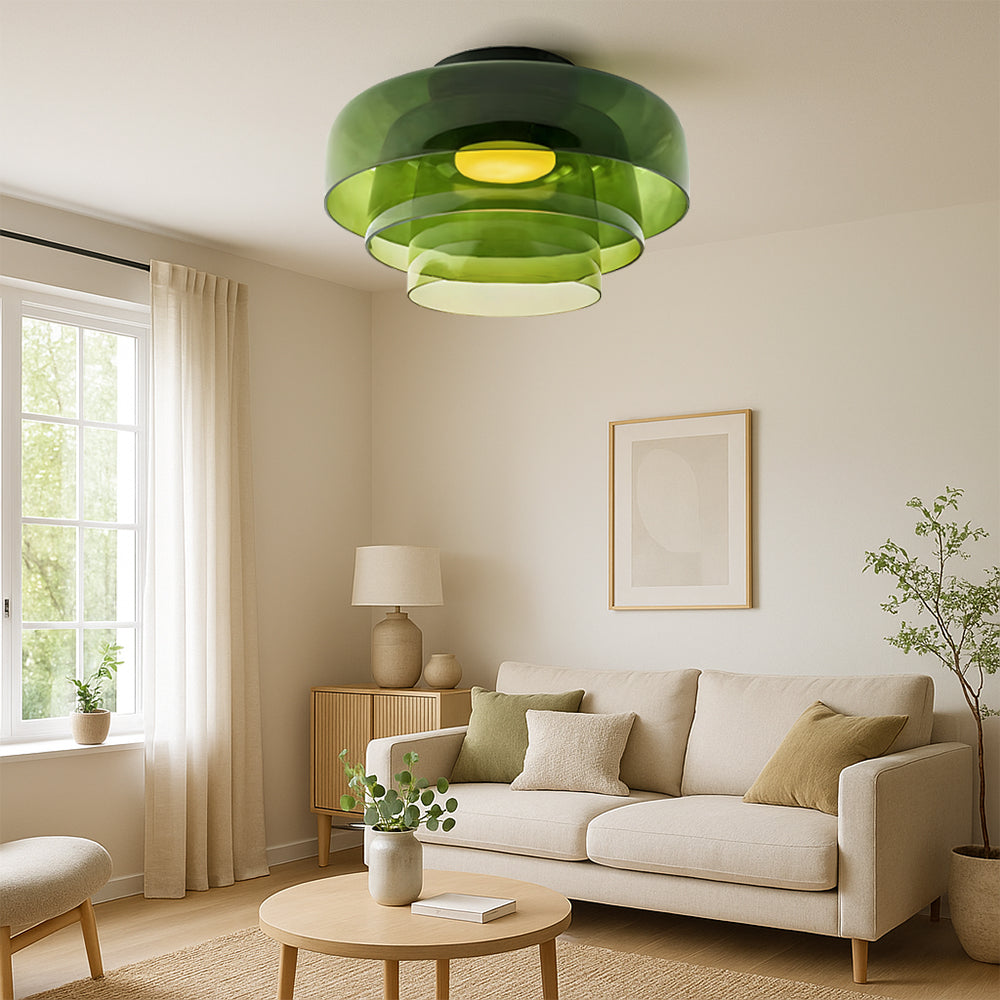 Brilora | Moderne skandinavische Bauhaus-Pendelleuchte mit Glasschichten 2