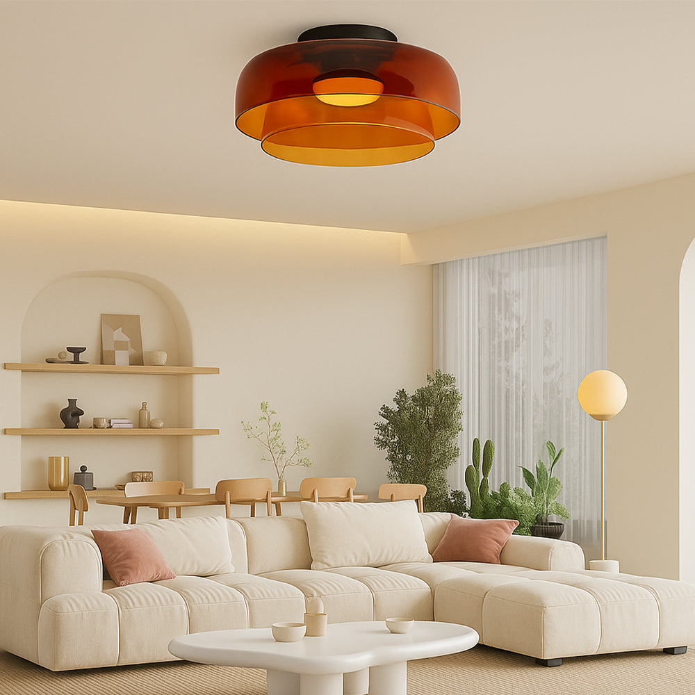 Brilora | Moderne skandinavische Bauhaus-Pendelleuchte mit Glasschichten 5