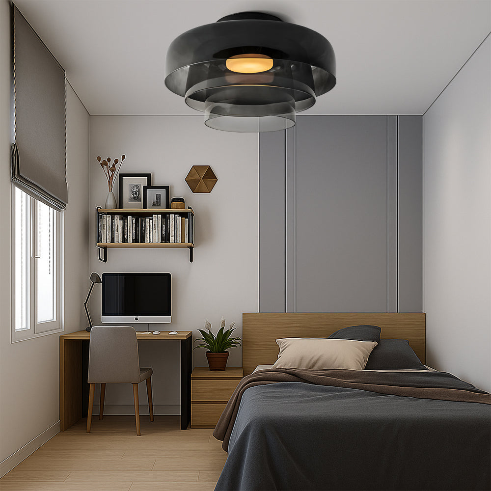 Brilora | Moderne skandinavische Bauhaus-Pendelleuchte mit Glasschichten 6