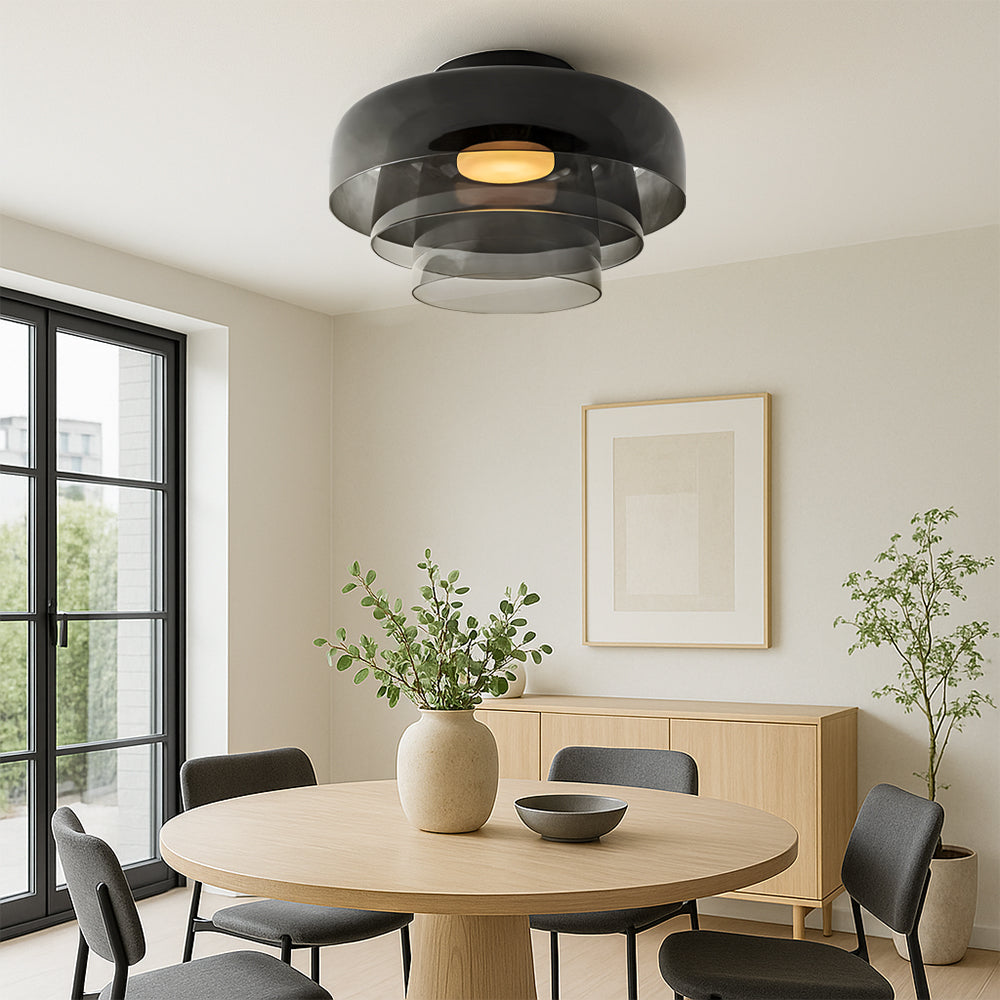Brilora | Moderne skandinavische Bauhaus-Pendelleuchte mit Glasschichten 8