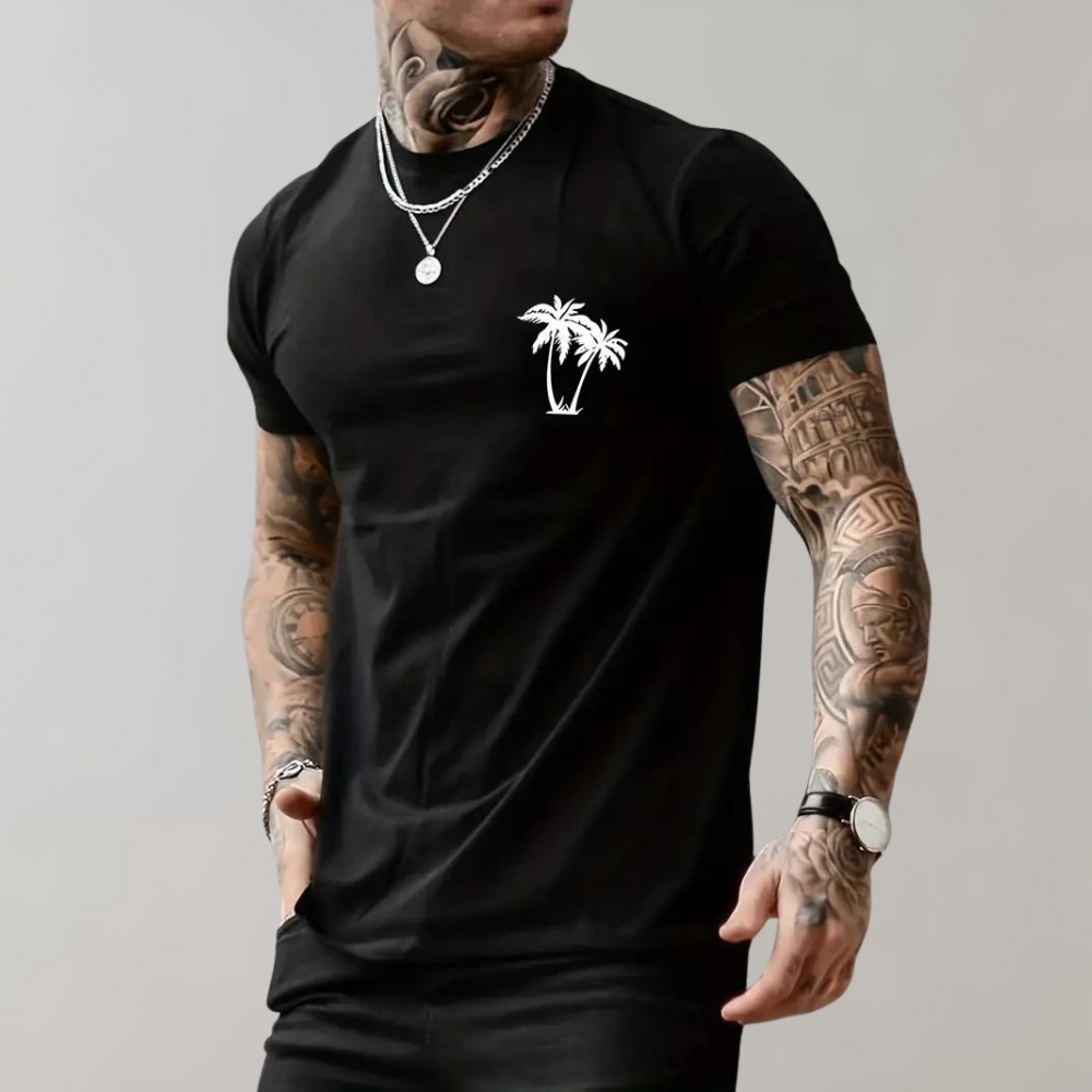 Herren T-Shirt Grafisches Design Bequem Baumwolle für Männer-4