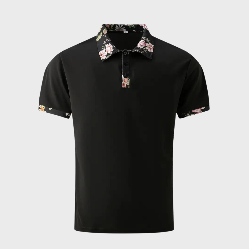 Herren Polohemd Gedruckter Kragen Stilvoll Bequem Baumwolle-2